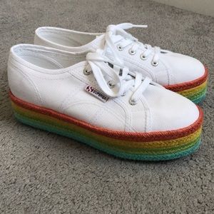 Superga Rainbow Platform Shoes